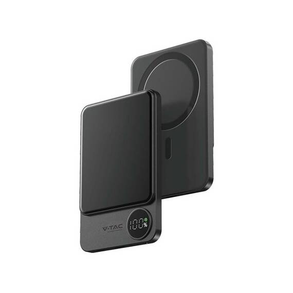 POWER BANK ULTRA SLIM 5000MAH WIRELESS FAST CHARGING - - Roveli