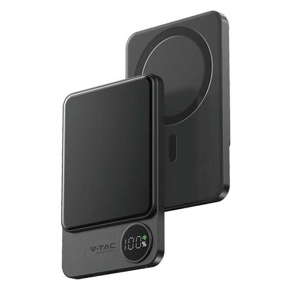 POWER BANK ULTRA SLIM 5000MAH WIRELESS FAST CHARGING - 2- Roveli
