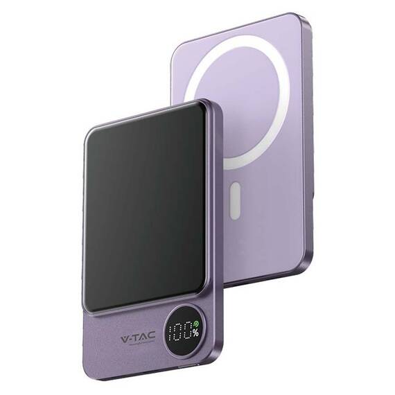 POWER BANK ULTRA SLIM 5000MAH WIRELESS FAST CHARGING - 2- Roveli
