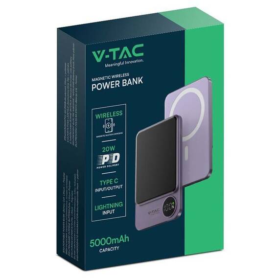 POWER BANK ULTRA SLIM 5000MAH WIRELESS FAST CHARGING - 3- Roveli