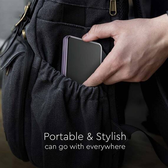 POWER BANK ULTRA SLIM 5000MAH WIRELESS FAST CHARGING - 6- Roveli
