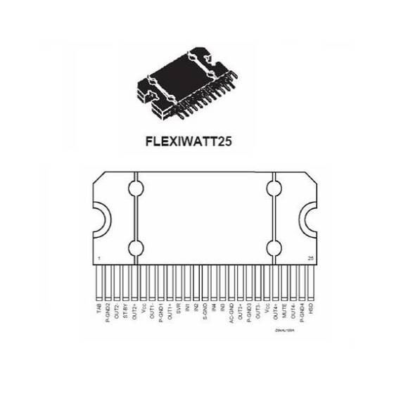 AMPLIFICATOR AUDIO PENTRU AUTO, 4X35W QUAD/PUNTE - - Roveli