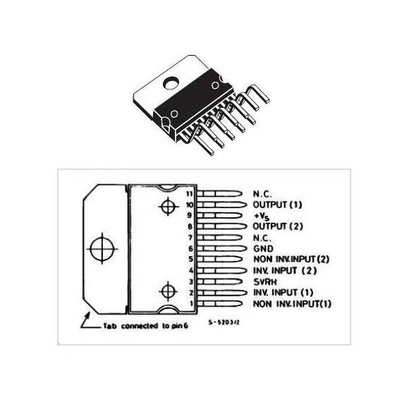 AMPLIFICATOR AUDIO STEREO 2X10W - - Roveli