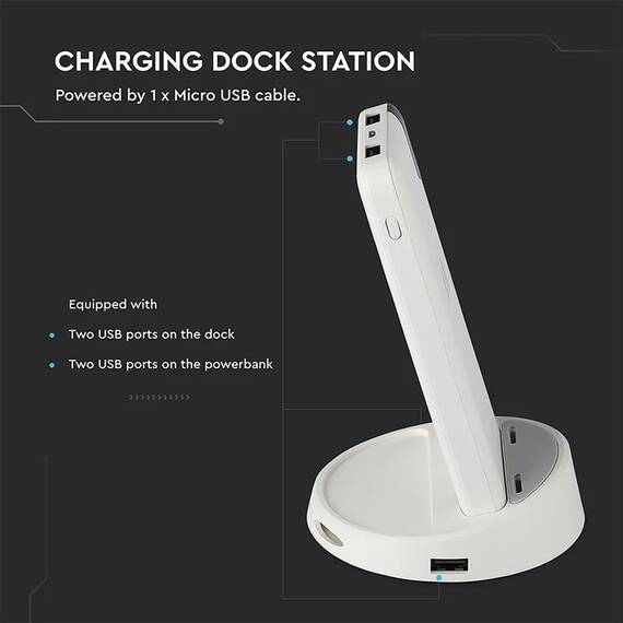 POWER BANK 8000MAH INCARCARE WIRELESS - ALB - 3- Roveli