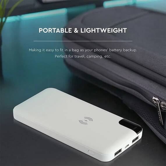 POWER BANK 8000MAH INCARCARE WIRELESS - ALB - 5- Roveli