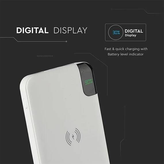 POWER BANK 8000MAH INCARCARE WIRELESS - ALB - 14- Roveli