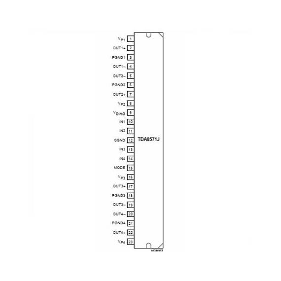 AMPLIFICATOR AUDIO PENTRU AUTO 4X40W BTL - - Roveli