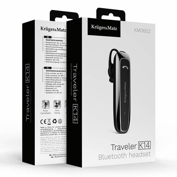 HEADSET BLUETOOTH 5.2 K14 KRUGER&MATZ - 8- Roveli