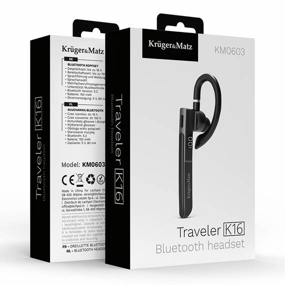 HEADSET BLUETOOTH 5.2 K16 KRUGER&MATZ - 8- Roveli