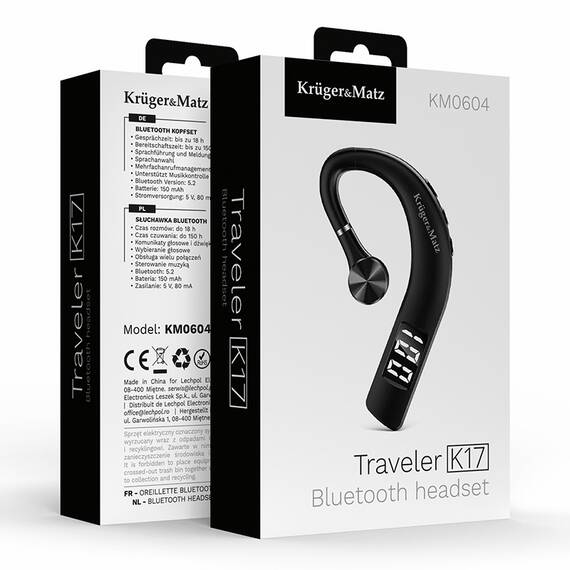 HEADSET BLUETOOTH 5.2 K17 KRUGER&MATZ - 8- Roveli