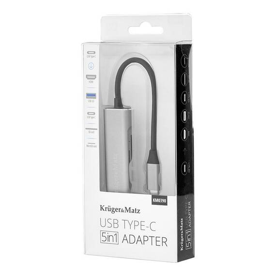 HUB USB TIP C HDMI/USB3.0/SD/MICROSD/TIP C - 5- Roveli