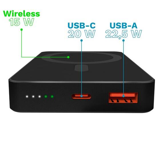 POWER BANK 10000 MAH MAG SAFE KRUGER&MATZ - 6- Roveli