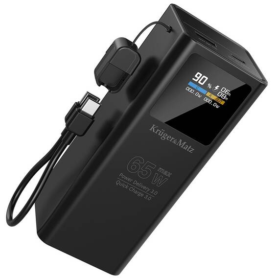 POWER BANK 20000 MAH LI-ION 65W QC PD KRUGER&MATZ - 3- Roveli