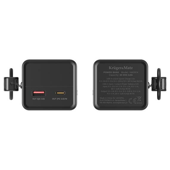 POWER BANK 20000 MAH LI-ION 65W QC PD KRUGER&MATZ - 7- Roveli