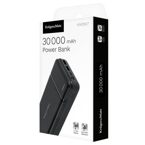 POWER BANK 30000MAH LI-POL KRUGER&MATZ - 4- Roveli