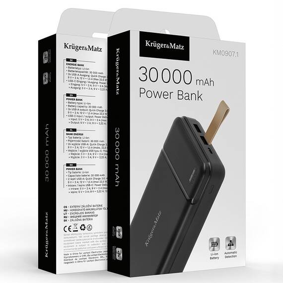 POWER BANK 30000MAH LI-POL KRUGER&MATZ - 8- Roveli