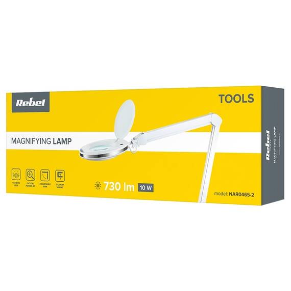 LAMPA LED CU LUPA 10W 6500K - 4- Roveli