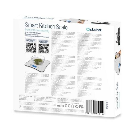 CANTAR BUCATARIE SMART PLATINET - 5- Roveli