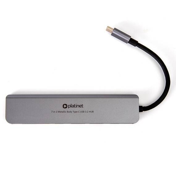 HUB 7 IN 1 USB-C PD 100W ALUMINIU PLATINET - 6- Roveli