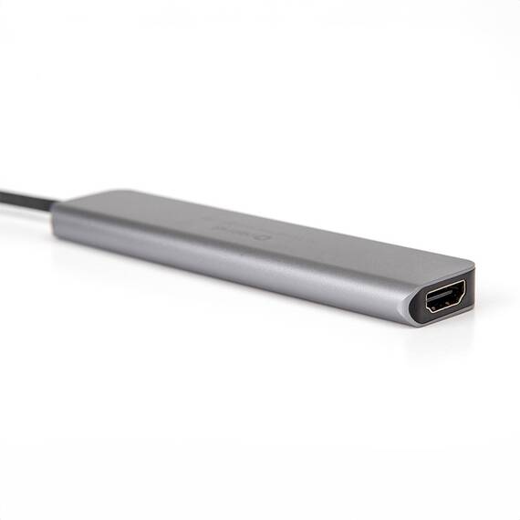 HUB 7 IN 1 USB-C PD 100W ALUMINIU PLATINET - 7- Roveli