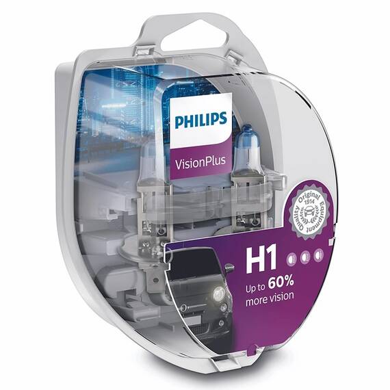 SET 2 BECURI AUTO H1 VISION PLUS PHILIPS - 2- Roveli