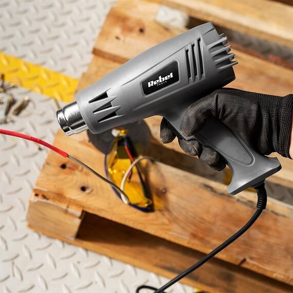 PISTOL CU AER CALD 1600W REBEL - 7- Roveli