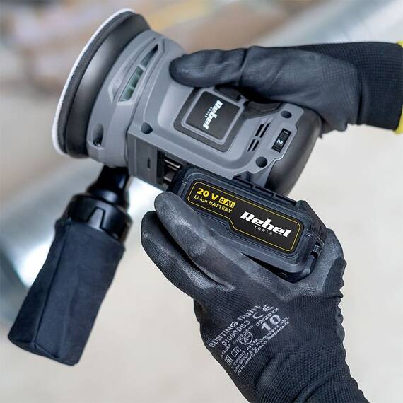 SLEFUITOR ORBITAL 20V FARA ACUMULATOR REBEL - 6- Roveli
