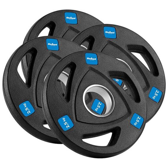 DISC GREUTATE FONTA CAUCIUCATA SET 4 X 2.5 KG REBEL ACT - 2- Roveli