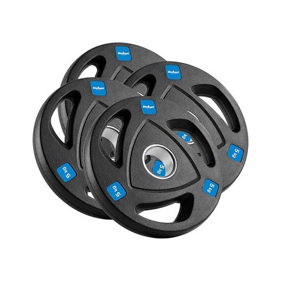 DISC GREUTATE FONTA CAUCIUCATA SET 4 X 5 KG REBEL ACTIV - - Roveli