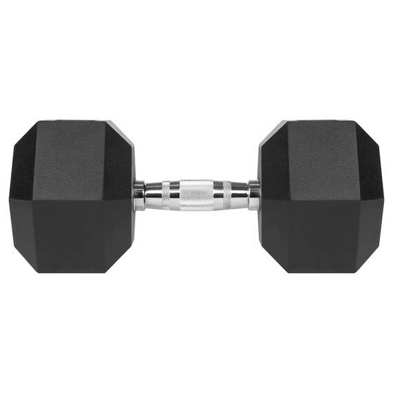 GANTERA DUMBBELL HEX FONTA CAUCIUCATA 22.5KG REBEL ACTI - 3- Roveli
