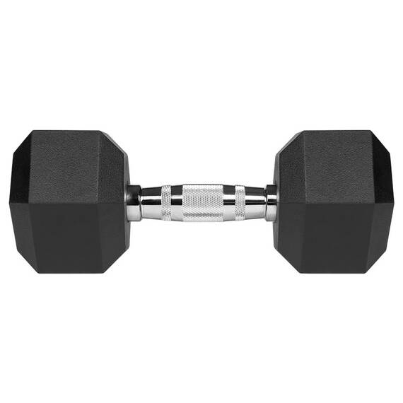 GANTERE DUMBBELL HEX FONTA CAUCIUCATA 2X10KG REBEL ACTI - 5- Roveli