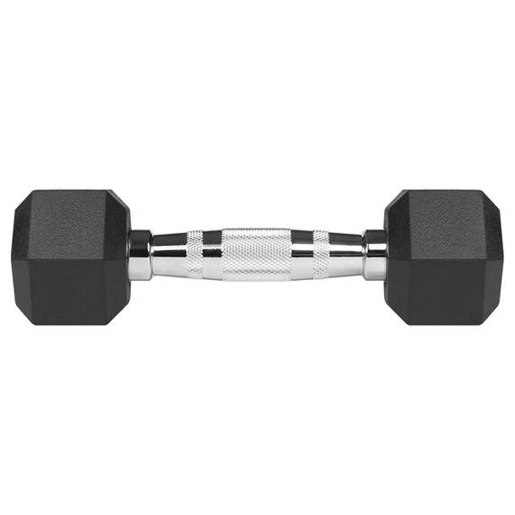 GANTERE DUMBBELL HEX FONTA CAUCIUCATA 2X2KG REBEL ACTIV - 5- Roveli