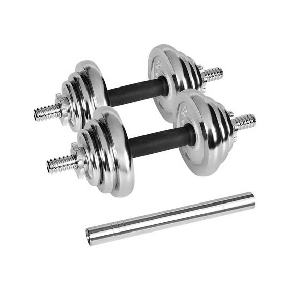 GANTERE REGLABILE CU VALIZA TOTAL 20KG REBEL ACTIVE - - Roveli