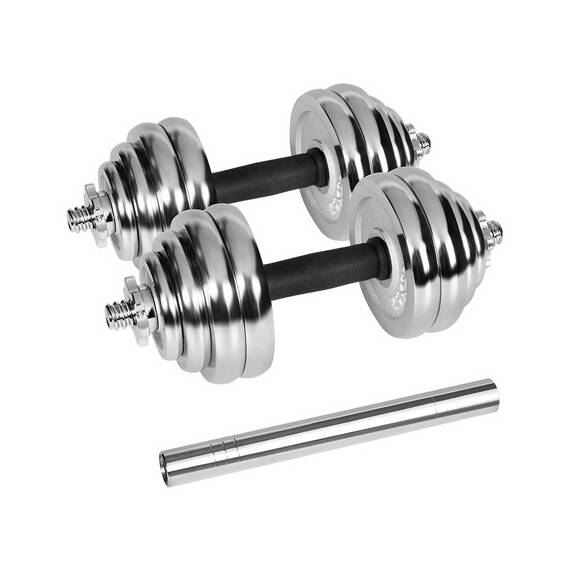 GANTERE REGLABILE CU VALIZA TOTAL 30KG REBEL ACTIVE - - Roveli