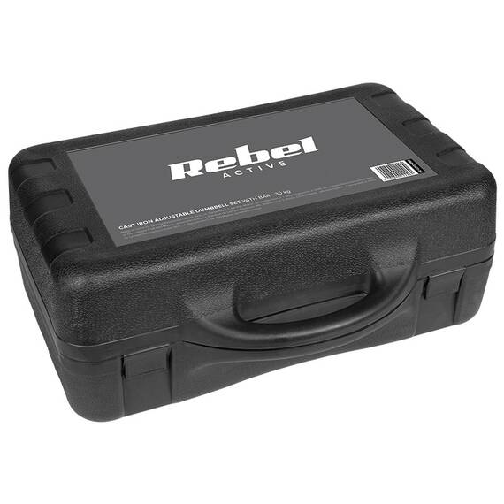 GANTERE REGLABILE CU VALIZA TOTAL 30KG REBEL ACTIVE - 7- Roveli