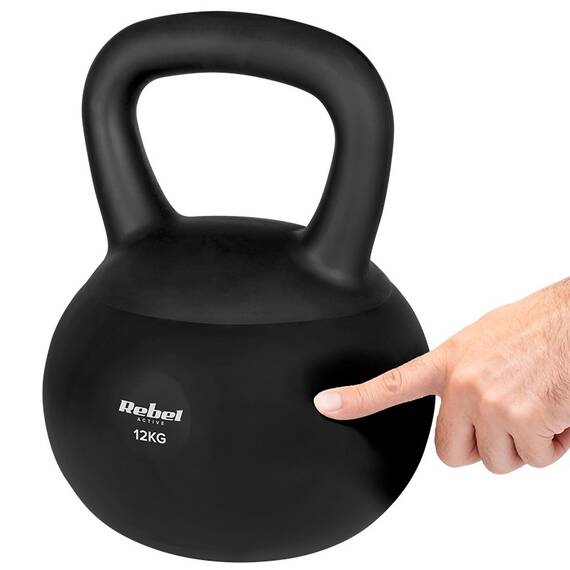KETTLEBELL VINIL 12 KG REBEL ACTIVE - 5- Roveli