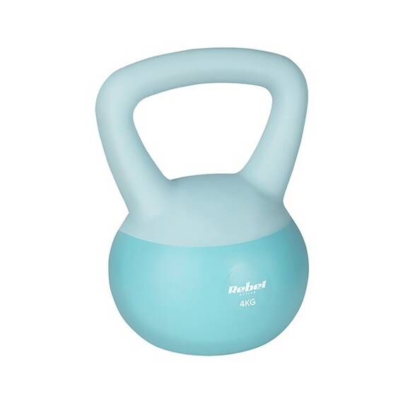 KETTLEBELL VINIL 4 KG REBEL ACTIVE - - Roveli