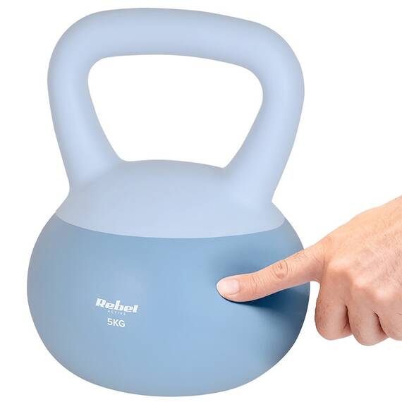 KETTLEBELL VINIL 5 KG REBEL ACTIVE - 5- Roveli