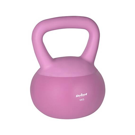 KETTLEBELL VINIL 6 KG REBEL ACTIVE - - Roveli