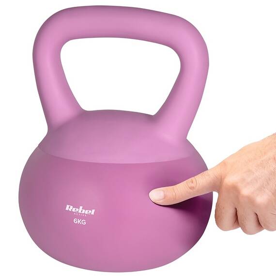 KETTLEBELL VINIL 6 KG REBEL ACTIVE - 5- Roveli