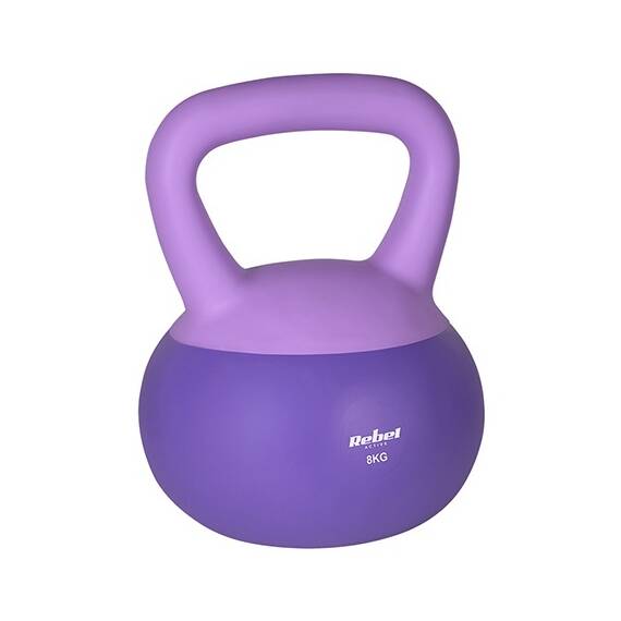 KETTLEBELL VINIL 8 KG REBEL ACTIVE - - Roveli