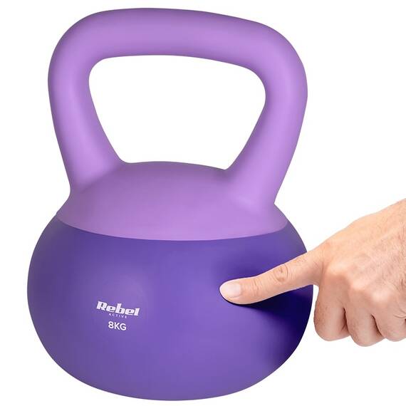 KETTLEBELL VINIL 8 KG REBEL ACTIVE - 5- Roveli