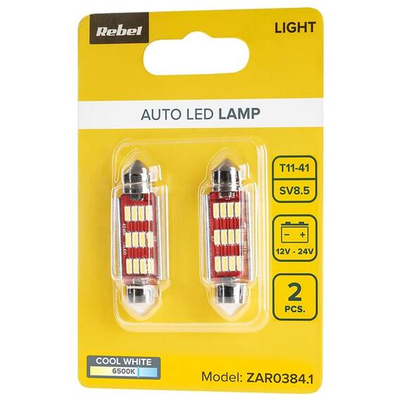 BEC LED AUTO CANBUS SV8.5 T11X41 BLISTER 2 BUC - 4- Roveli