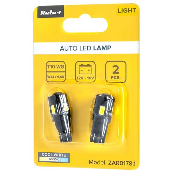 BEC LED AUTO CANBUS T10 5730 12V BLISTER 2 BUC - 5- Roveli