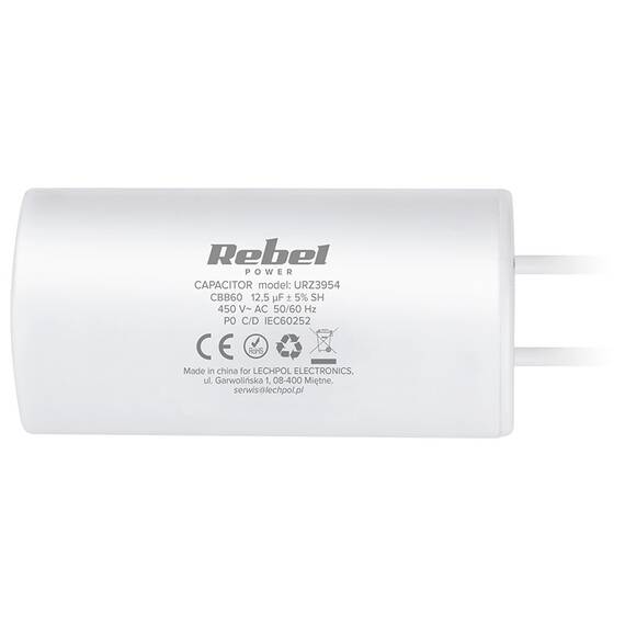 CONDENSATOR MOTOR 12.5UF 450V REBEL - 3- Roveli