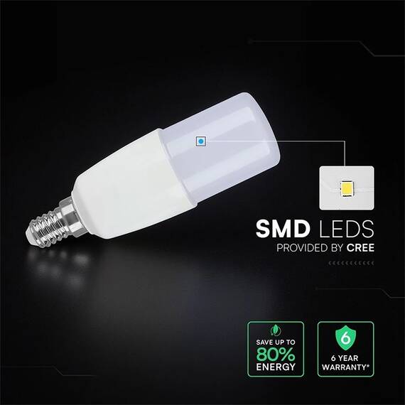 BEC LED T37 E14 7.5W 6500K ALB RECE CIP CREE - 5- Roveli