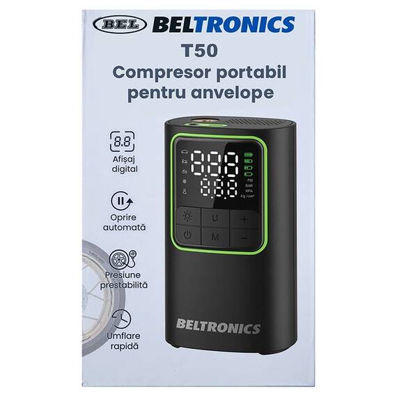 COMPRESOR PORTABIL 4000MAH T50 BELTRONICS - 2- Roveli