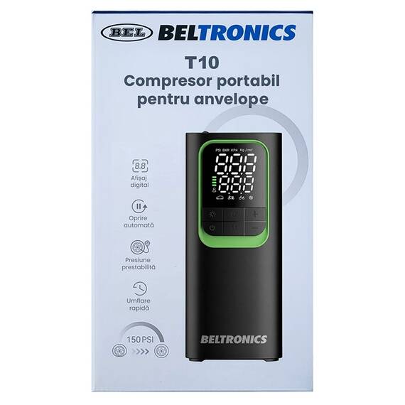 COMPRESOR PORTABIL 8000MAH T10 BELTRONICS - 2- Roveli
