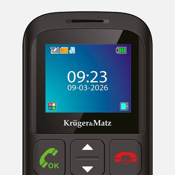 TELEFON GSM SENIORI BUTON SOS KRUGER&MATZ - 9- Roveli