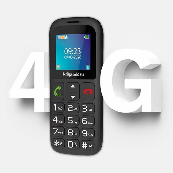 TELEFON GSM SENIORI BUTON SOS KRUGER&MATZ - 10- Roveli